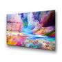 Wallity Pintura Decorativa UV-223 de Vidrio Templado Multicolor 70 x 100 cm